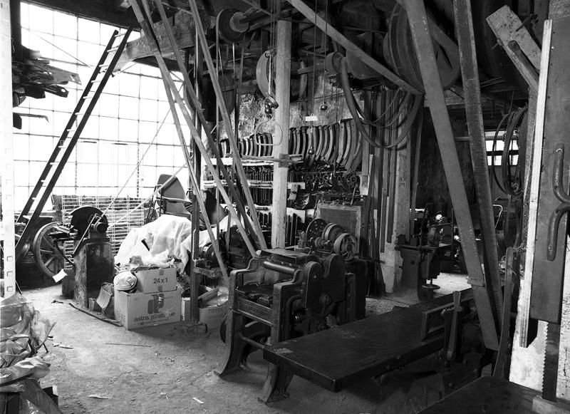Vue générale de l'espace de l'atelier de charron