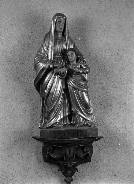 Groupe sculpté : Education de la Vierge