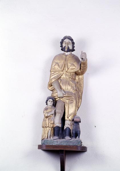 Statue : saint Blaise (demi-nature)