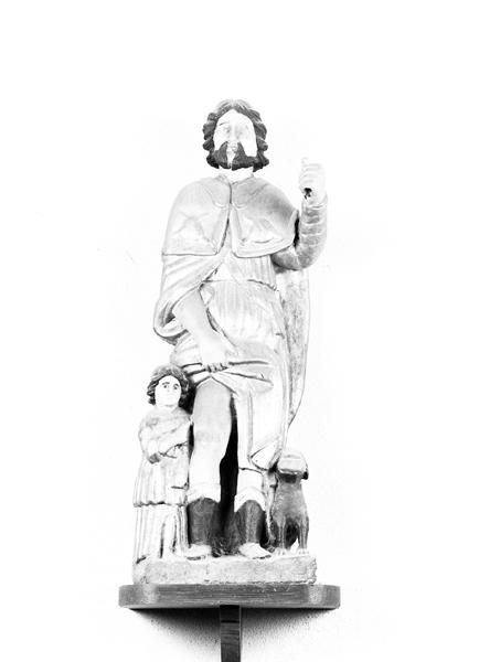 Statue (demi-nature) : saint Roch