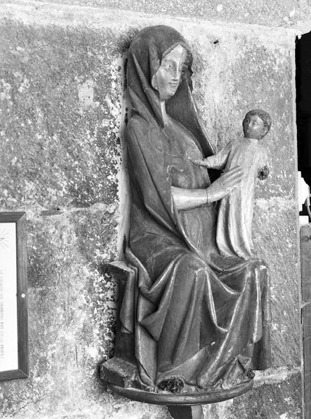 Statuette-reliquaire : Vierge à l'Enfant