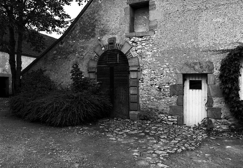 Détail du pignon de la grange nord, 24, 26 rue Feuillin