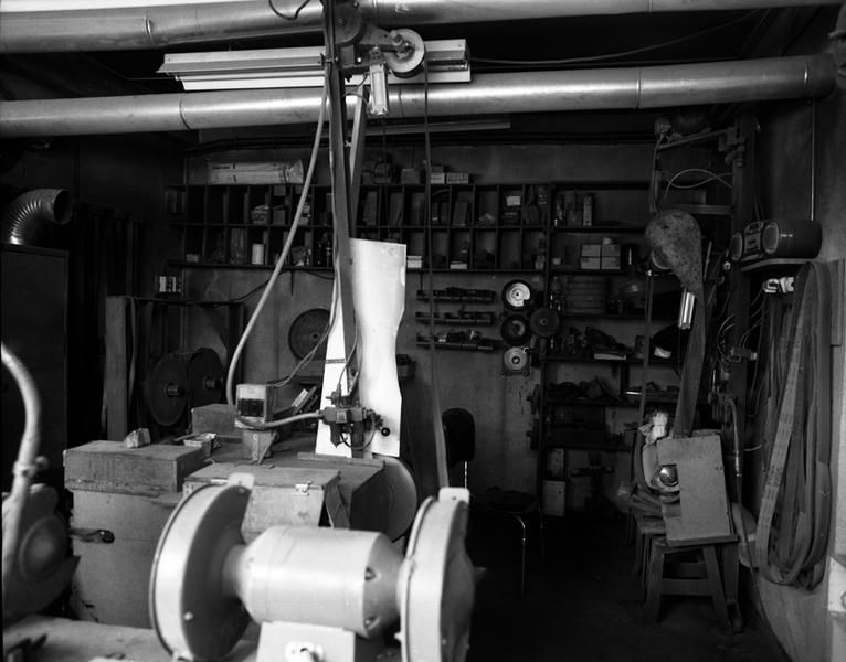 Vue intérieure de l'atelier de Gilles Regnaud