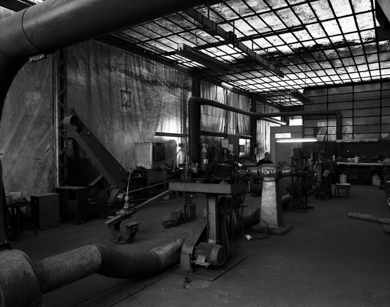 Vue d'ensemble de l'atelier de polissage