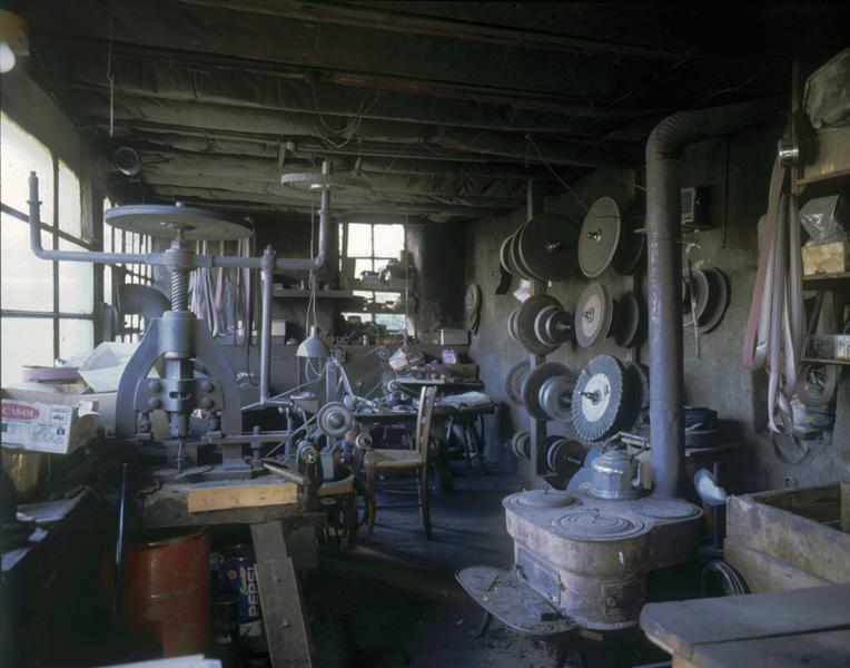 Vue intérieure de l'atelier