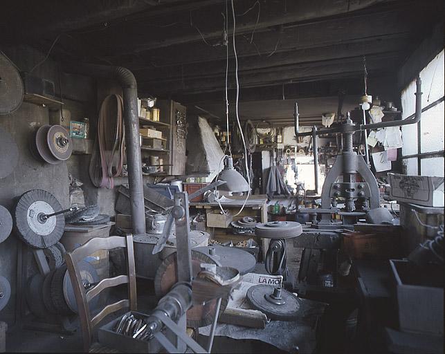Vue intérieure de l'atelier