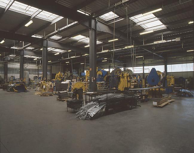 Vue d'ensemble de l'intérieur de l'usine
