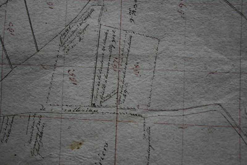 Plan des terres et de la locaterie de Chante-Alouette