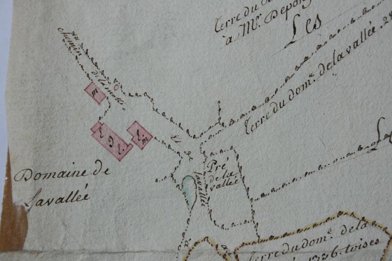 Plan des terres et du domaine de la Vallée