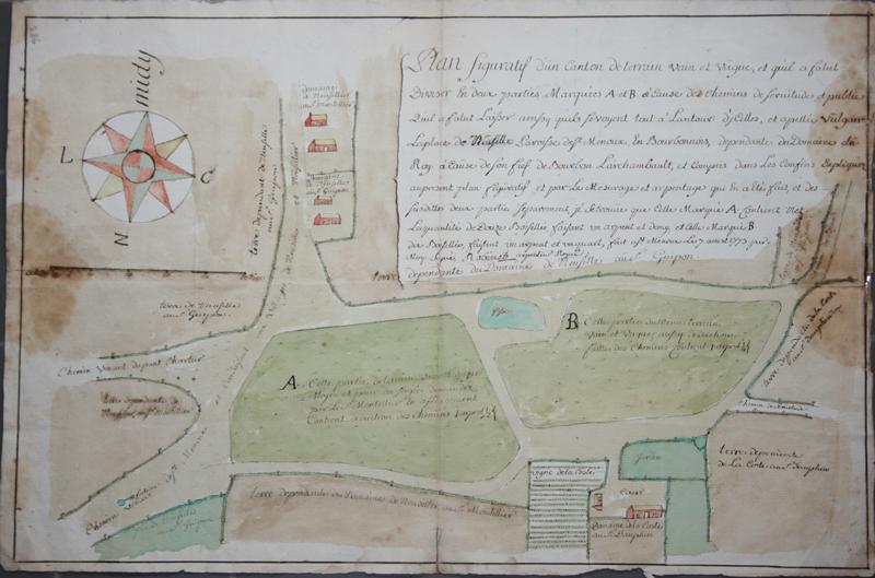 Plan d'un terrain vague appelé la place de Neusille