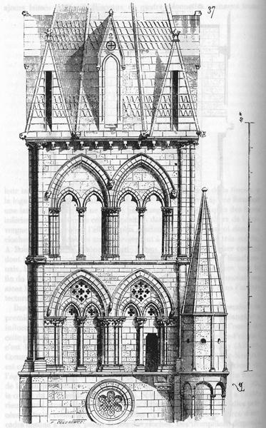 Elévation du clocher