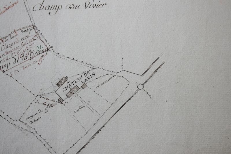 Plan des terres et du domaine de Lavin