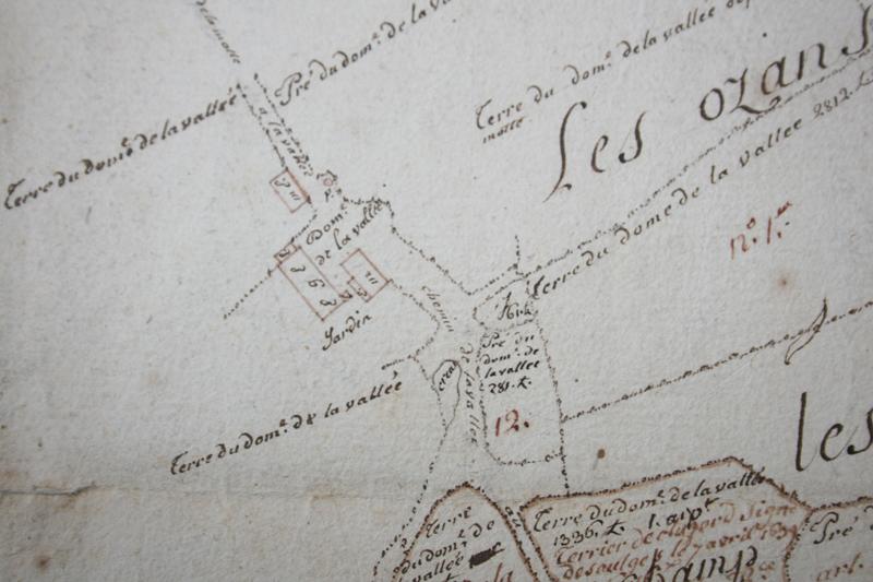 Plan des terres et du domaine de la Vallée