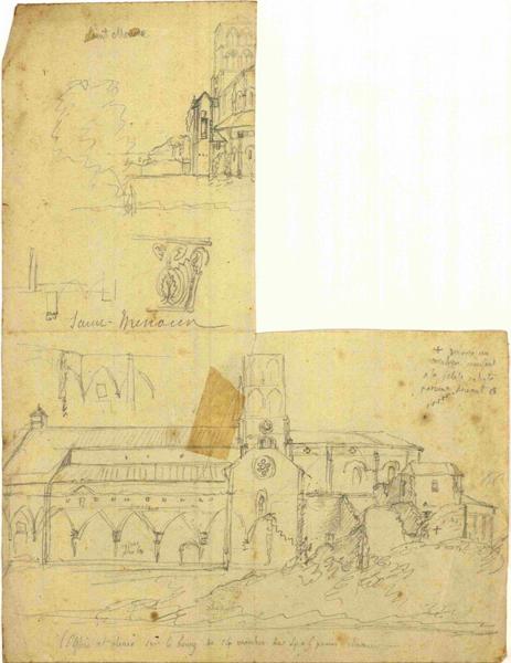 Plan en élévation du chevet de l'église