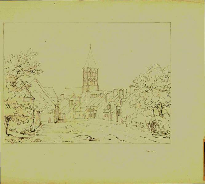 Vue générale du bourg de Saint-Menoux
