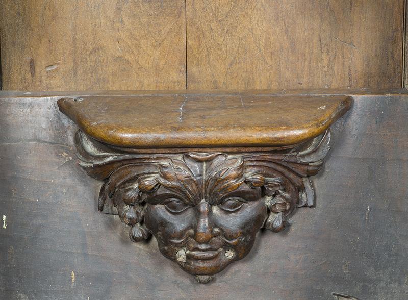 Détail d'une miséricorde : mascaron