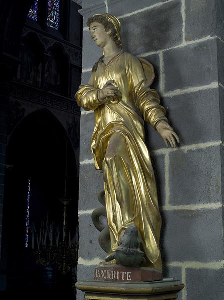 Statue : sainte Marguerite