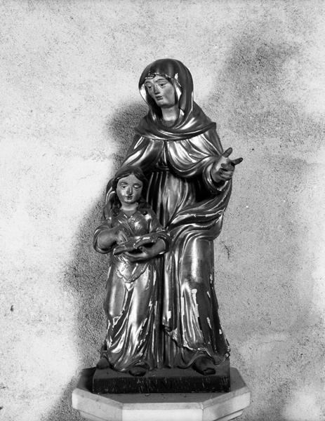 Groupe sculpté : Education de la Vierge