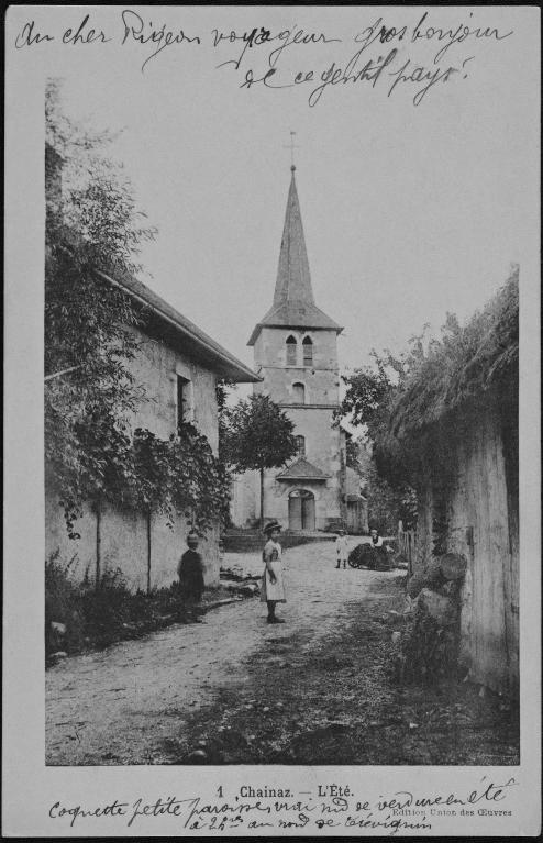 1 Chainaz.-L’Eté. Editions Union des Œuvres (carte postale), datée 1919 (AP Payet-David).