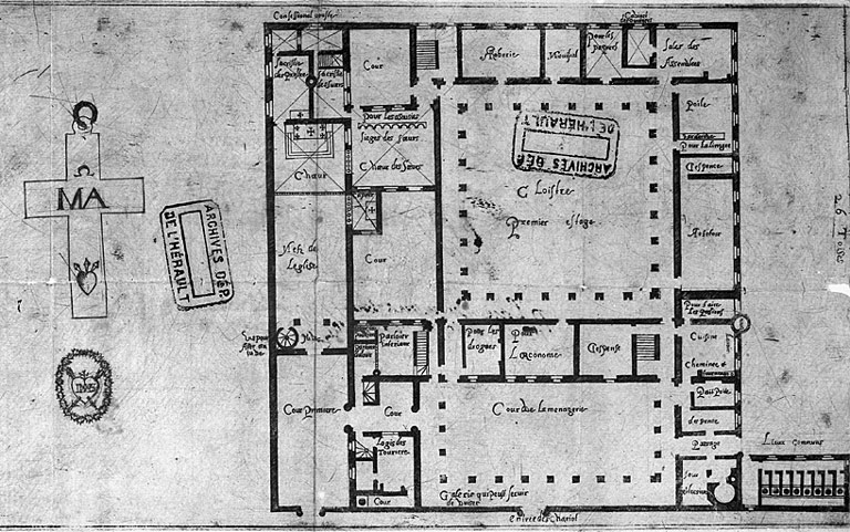 Modèle de plan pour le couvent de la Visitation.