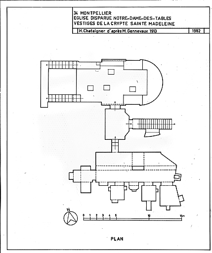 Plan de la crypte.