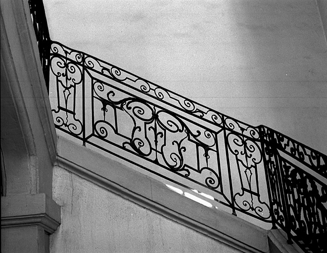 Rampe d'escalier, détail.