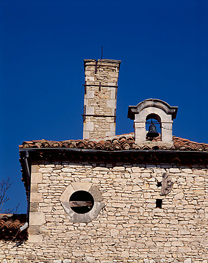 Bâtiment de la filature. Clocheton du pavillon central
