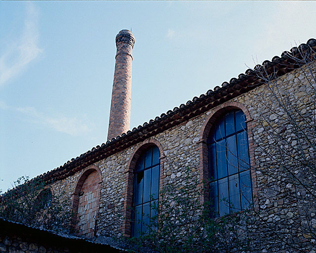 Filature, élévation sud-est, arcatures