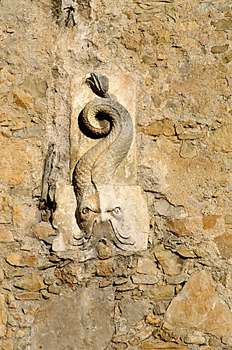 Fontaine. Détail du dauphin