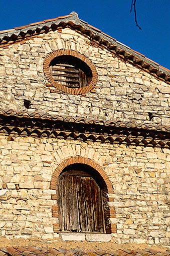 Elévation orientale. Baies du pignon sud