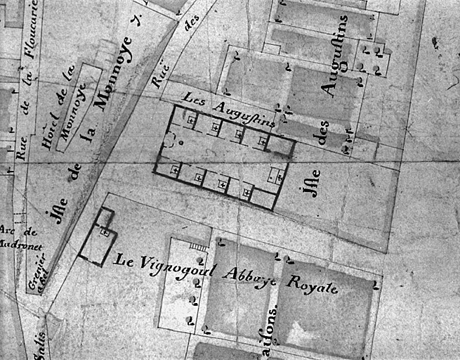 Plan de la Ville de Montpellier, dit des Iliers, vers 1760 (Montpellier, Musée Languedocien). Détail.