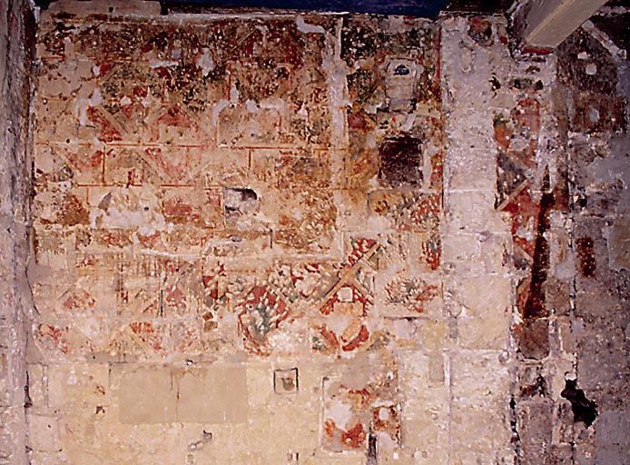 Vue d'ensemble du décor peint.