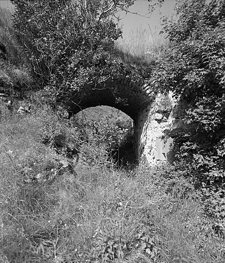 Vestige de la porte nord du château, prise de l'intérieur de l'extérieur.