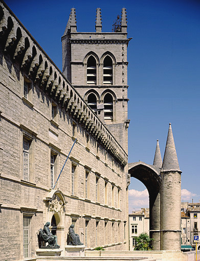 Faculté de médecine. Vue de la façade sur rue.