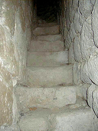 Vue d'une volée d'escalier