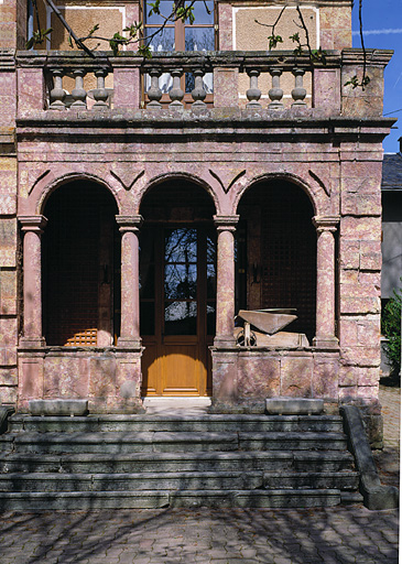 Elévation sud : la loggia