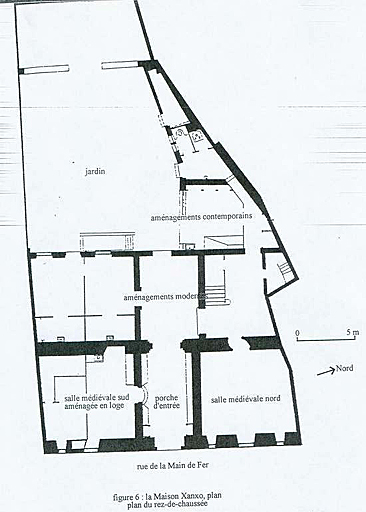 'La maison Xanxo, plan du rez-de-chaussée'. Plan.