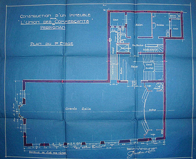 Plan du premier étage.