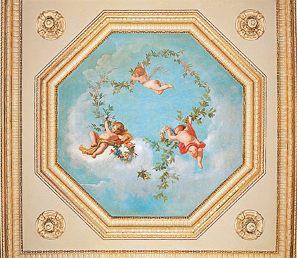 Grand salon : plafond.