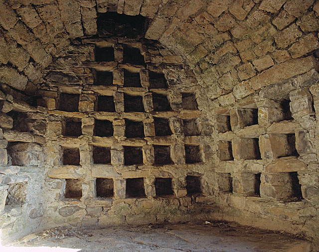 Dernier niveau de la cage d'escalier : le pigeonnier.