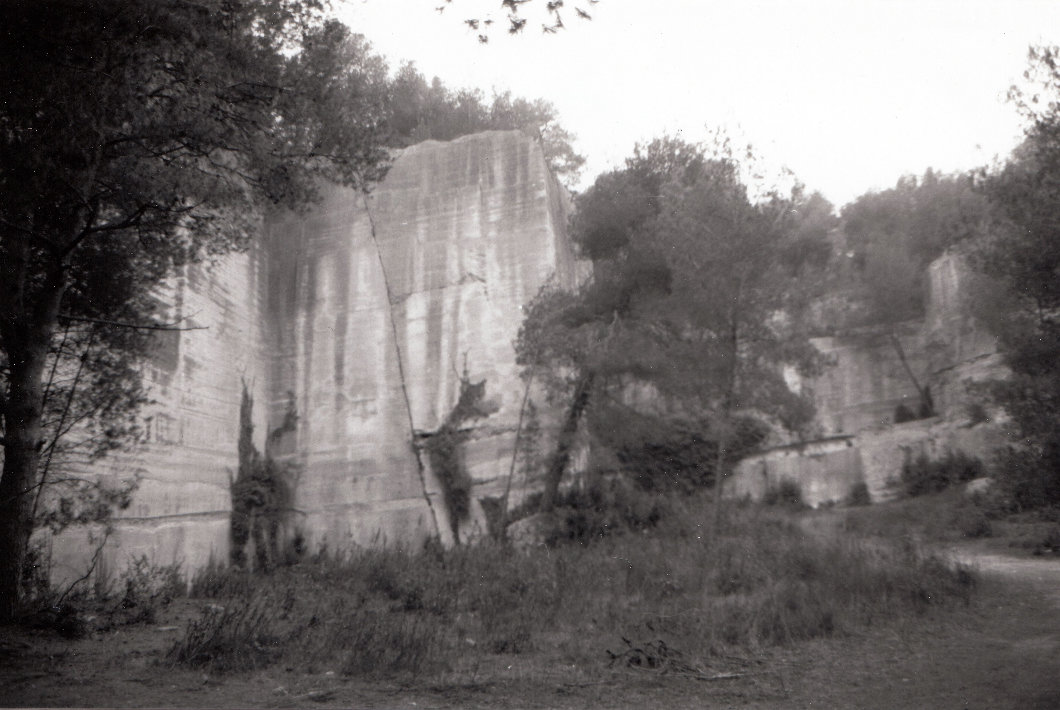 Roc des Mourgues : front d'exploitation