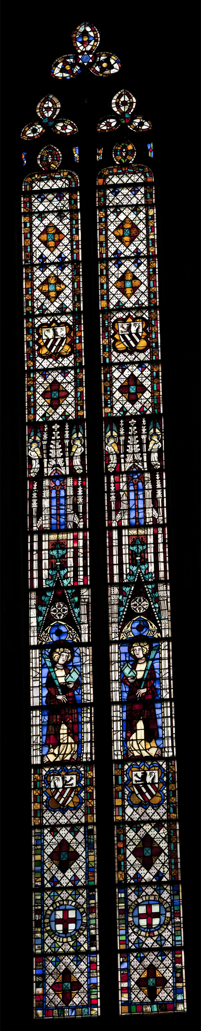 Verrière N°100 de l'ancienne cathédrale de Narbonne