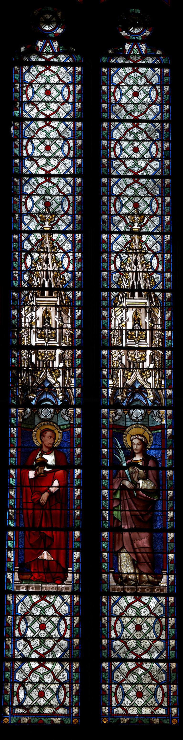Verrière N°15 de l'ancienne cathédrale de Narbonne