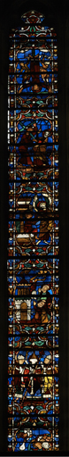 Verrière N°6 de l'ancienne cathédrale de Narbonne
