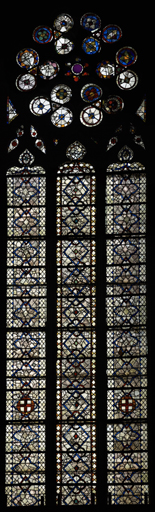 Verrière N°3 de l'ancienne cathédrale de Narbonne