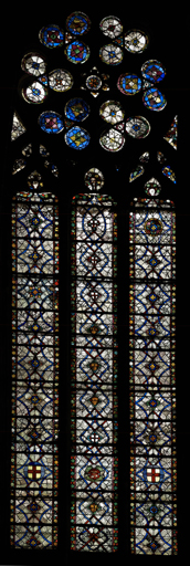 Verrière N°7 de l'ancienne cathédrale de Narbonne