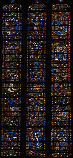Verrière N°5 de l'ancienne cathédrale de Narbonne