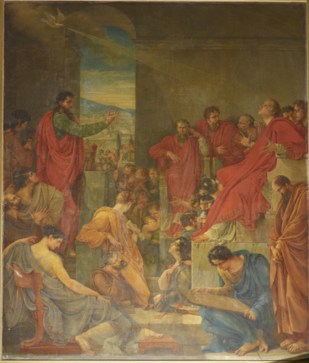 Vue d'ensemble de Paul devant l'aréopage