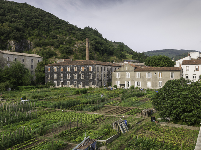Vue générale de l'usine Fourcade, puis Roudière, depuis nord-est.