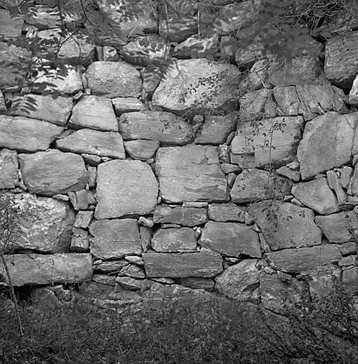 Route de Montbardon à la Chapelue. Tour. Détail.